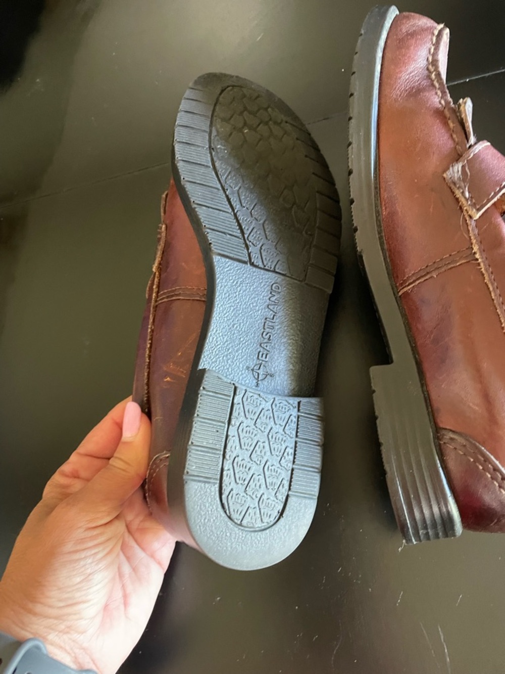 Eastland Womans Loafers M 552502 Brown Buckle on Tassles Size 7.5M vintage shoes - Picture 6 of 7